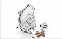 новый подход к изготовлению копилок. piggy bank от гарри аллена (harry allen) для steuben